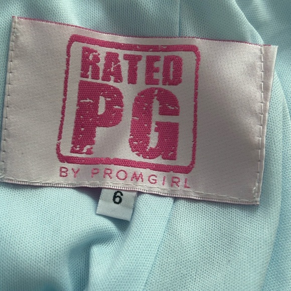 PromGirl Blue Mermaid Prom Dress - Picture 10 of 11